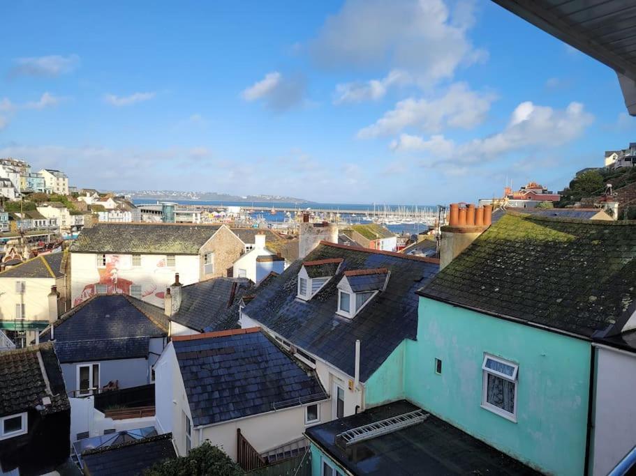 Stunning Penthouse Views To Harbour With Parking. Apartamento Brixham Exterior foto