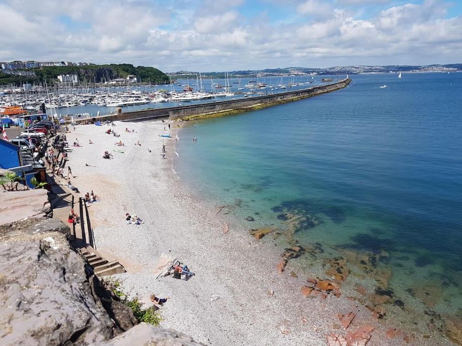 Stunning Penthouse Views To Harbour With Parking. Apartamento Brixham Exterior foto